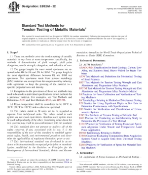 astm e8/e8m